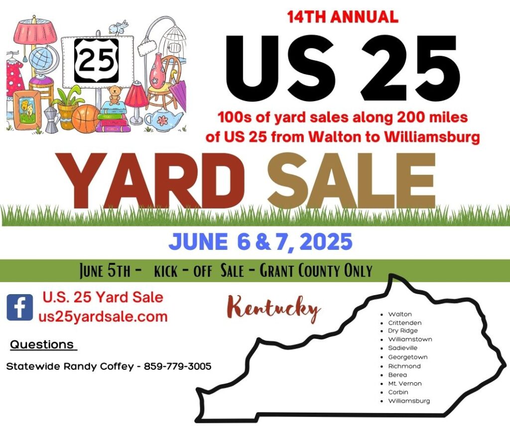 14th Annual US 25 Yard Sale